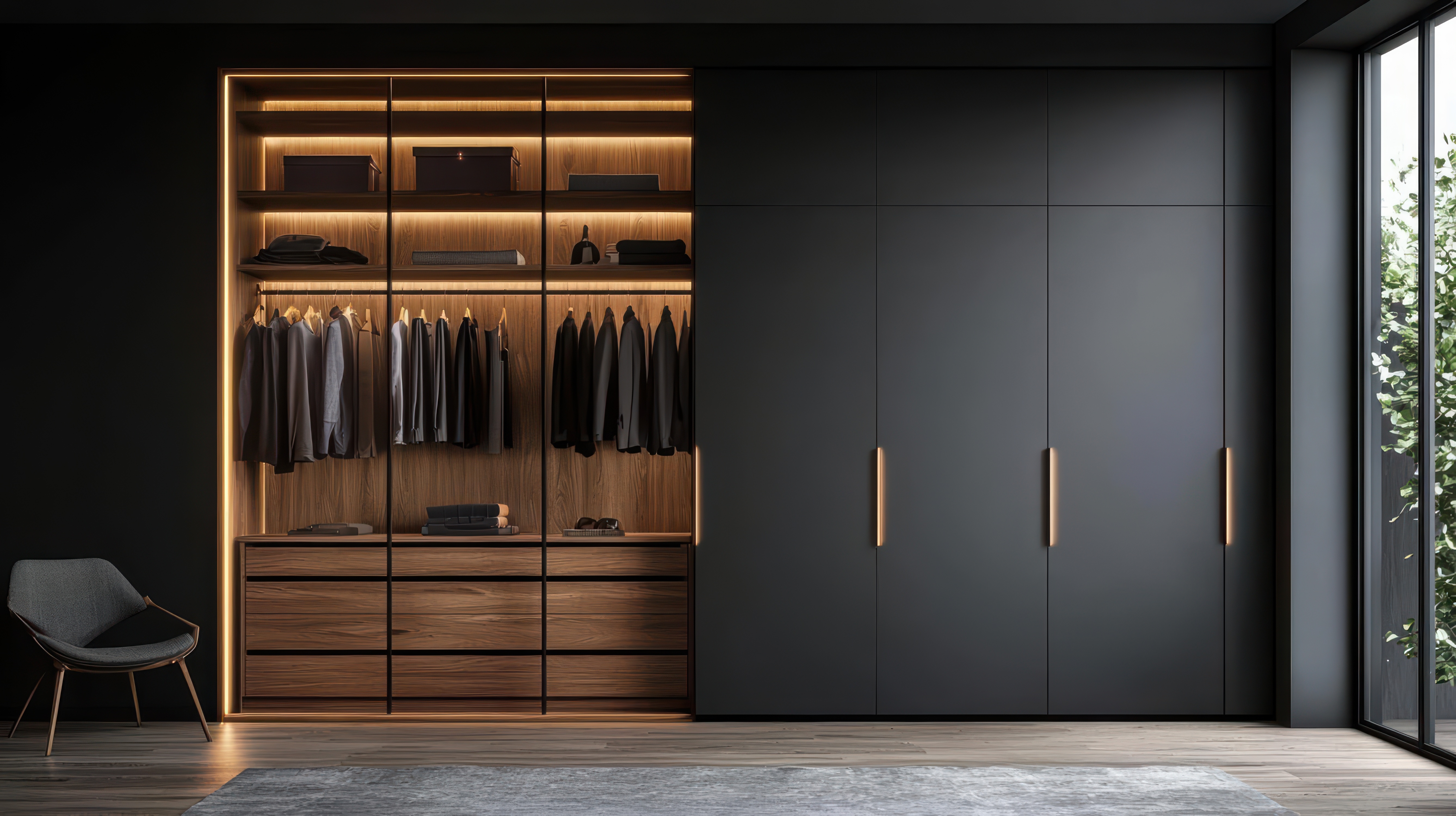 Cladish veneer and super matt wardrobe portfolio